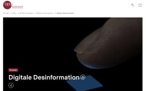 Cover: Dossier - Digitale Desinformation | bpb