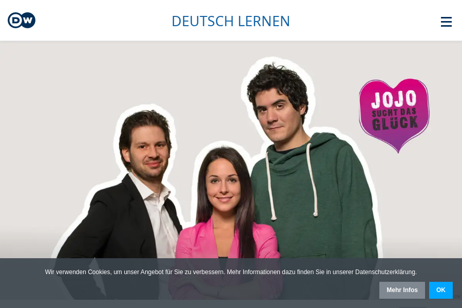 Cover: Jojo sucht das Glück | Staffel 1, 2 und 3 | learngerman.dw.com