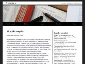 Cover: Skriptum: Studentische Onlinezeitschrift für Geschichts- und Kulturwissenschaften
