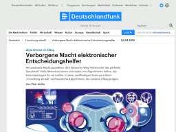 Cover: Algorithmen im Alltag auf Deutschlandfunk