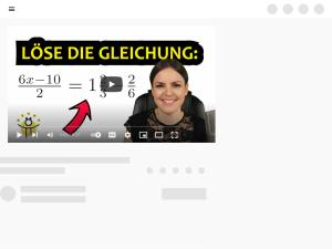 Cover: Lineare GLEICHUNGEN mit BRÜCHEN lösen – Klammern, x auf beiden Seiten, einfach erklärt - YouTube