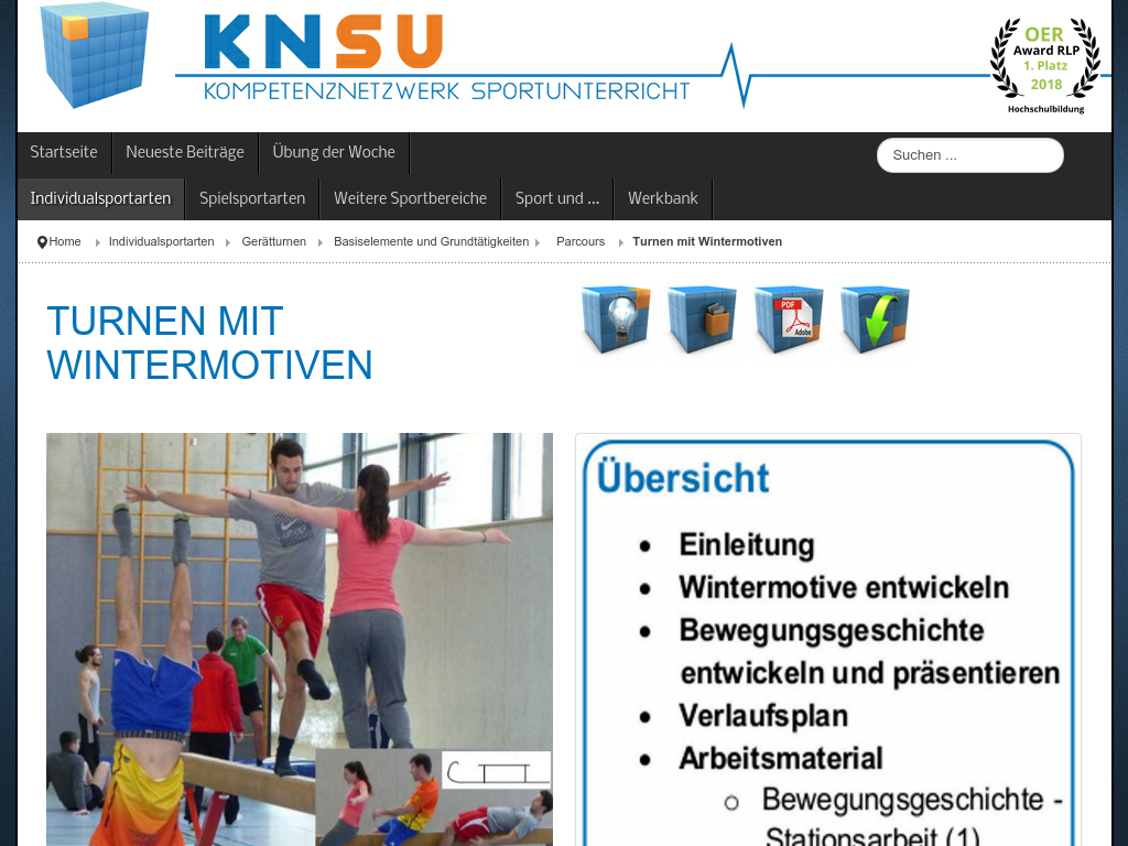 Cover: Turnen mit Wintermotiven - KNSU