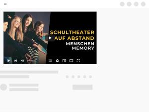 Cover: Schultheater auf Abstand - Menschenmemory