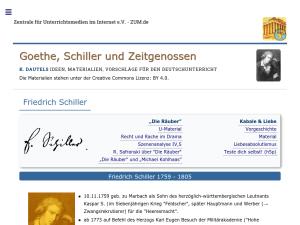 Cover: Friedrich Schiller - K. Dautel: Goethe, Schiller und Zeitgenossen