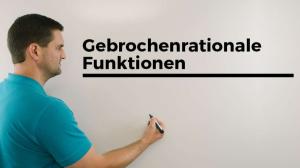 Cover: Gebrochenationale Funktionen, Schnittpunkte bestimmen, Bruchfunktionen | Mathe by Daniel Jung
