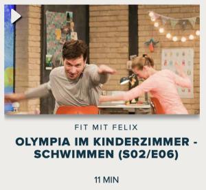 Cover: Fit mit Felix : Olympia im Kinderzimmer - Schwimmen (S02/E06)