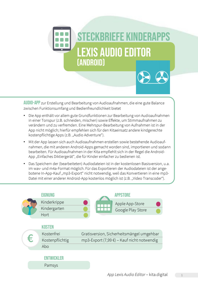 Cover: Lexis Audio Editor (Android)