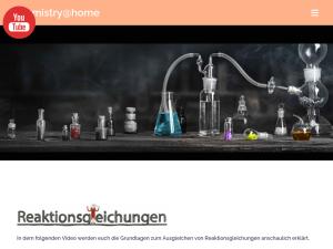 Cover: Reaktionsgleichungen