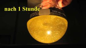Cover: Weihnachtsexperiment: Goldregen mit glitzernden Bleiiodid-Kristallen