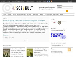 Cover: H-Soz-Kult. Fachinformation und Kommunikation für die Geschichtswissenschaften / Information and Communication Services for Historians