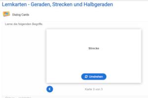 Cover: Lernkarten - Geraden, Strecken und Halbgeraden | ZUM-Apps