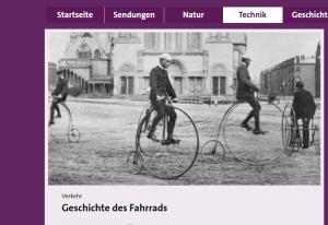 Cover: Geschichte des Fahrrads - Planet Wissen 