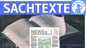 Cover: Sachtexte - Kommentar, Glosse, Bericht, Interview, Essay, Reportage - Merkmale & Zusammenfassung