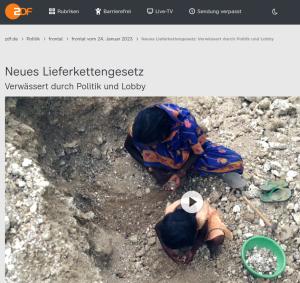 Cover: Neues Lieferkettengesetz: Verwässert durch Politik und Lobby - ZDFmediathek