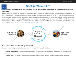 Cover: S'Cool LAB at CERN
