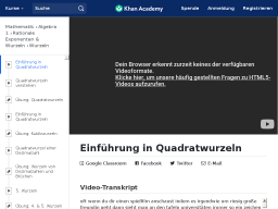 Cover: Einführung in Quadratwurzeln (Video) | Khan Academy