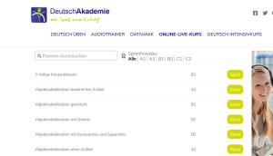 Cover: Online Deutschkurs der DeutschAkademie