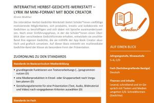 Cover: Interaktive Herbst-Gedichte-Werkstatt – Lyrik im Mini-Format mit Book Creator