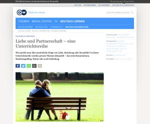 Cover: Liebe und Partnerschaft – eine Unterrichtsreihe - DW.com