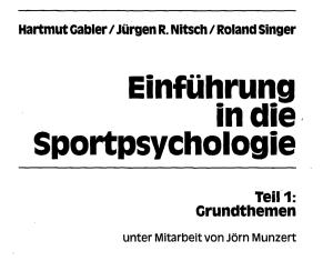 Cover: Einführung Sportpsychologie