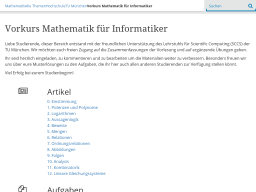 Cover: Vorkurs Mathematik für Informatiker