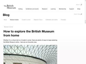 Cover: How to explore the British Museum from home