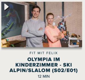 Cover: Fit mit Felix : Olympia im Kinderzimmer - Ski alpin/Slalom 