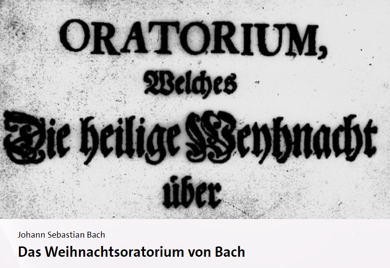 Cover: Johann Sebastian Bach: Weihnachtsoratorium
