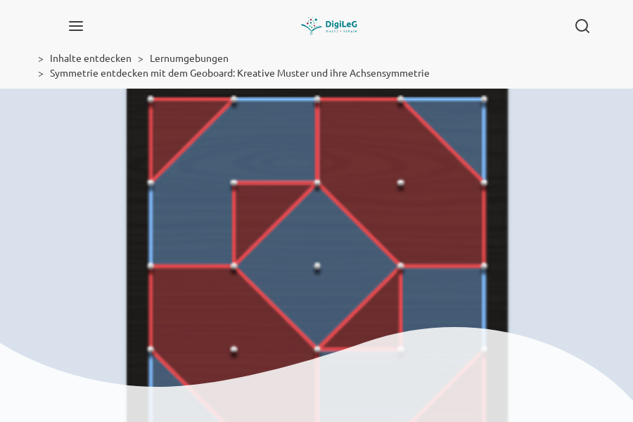 Cover: Symmetrie entdecken mit dem Geoboard - Kreative Muster und ihre Achsensymmetrie