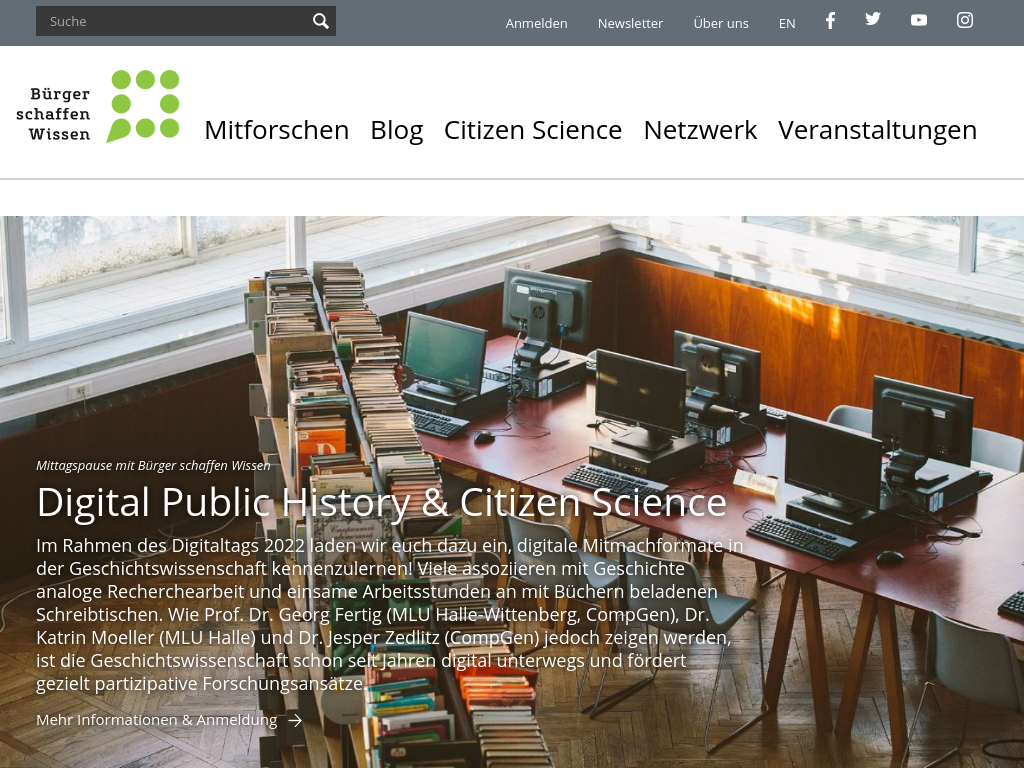 Cover: Die Plattform für Citizen Science | Bürger schaffen Wissen