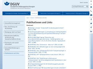 Cover: DGUV FB Bildung Publikationen