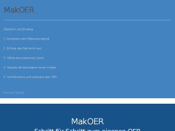Cover: MakOER - Schritt für Schritt zum OER-Inhalt