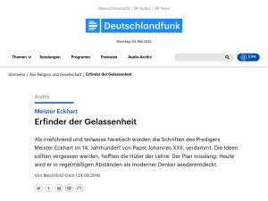 Cover: Meister Eckhart - Erfinder der Gelassenheit | deutschlandfunk.de