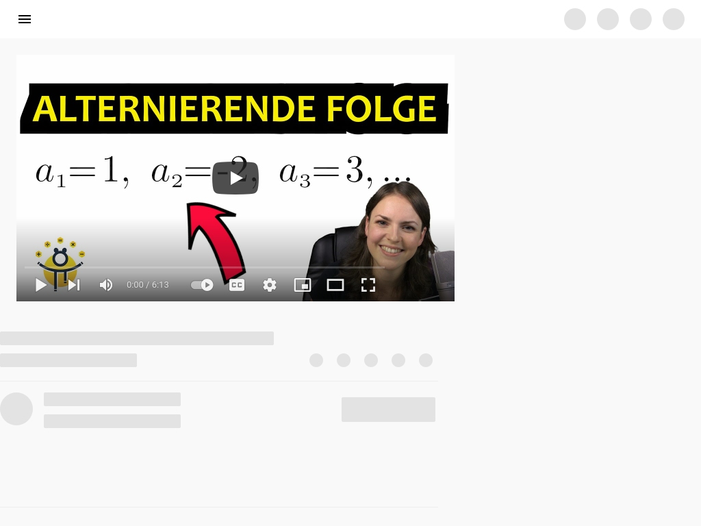 Cover: Alternierende FOLGE – explizite Formel aufstellen, Beispiel - YouTube