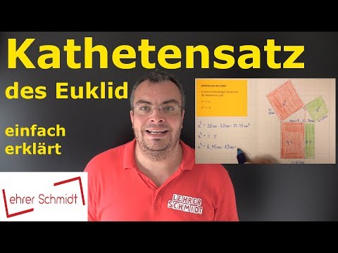 Cover: Kathetensatz des Euklid | Mathematik | Geometrie - einfach erklärt | Lehrerschmidt - YouTube