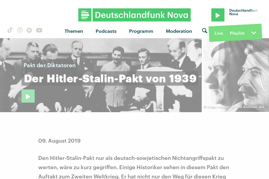 Cover: Pakt der Diktatoren - Der Hitler-Stalin-Pakt von 1939