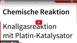 Cover: Knallgasreaktion mit Platin-Katalysator - Chemische Reaktion