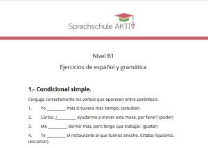 Cover: Ejercicios de español y gramática