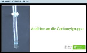 Cover: Addition an die Carbonylgruppe 