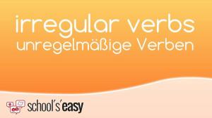 Cover: irregular verbs - unregelmäßige Verben im Englischen