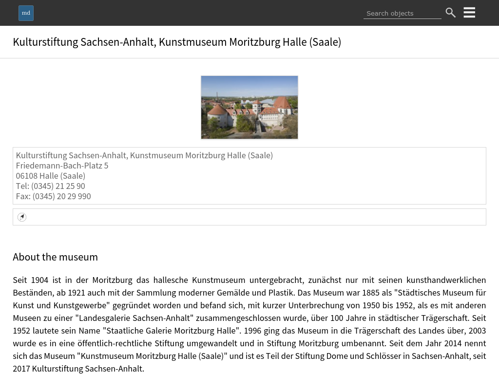 Cover: Digitales Sammlungsarchiv | Kulturstiftung Sachsen-Anhalt | Kunstmuseum Moritzburg Halle (Saale)