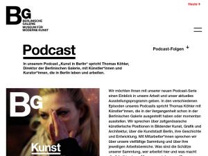 Cover: Podcast | Berlinische Galerie