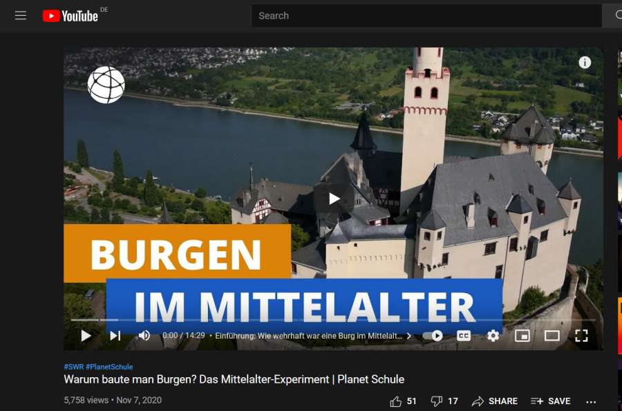 Cover: Warum baute man Burgen? Das Mittelalter-Experiment | Planet Schule - YouTube