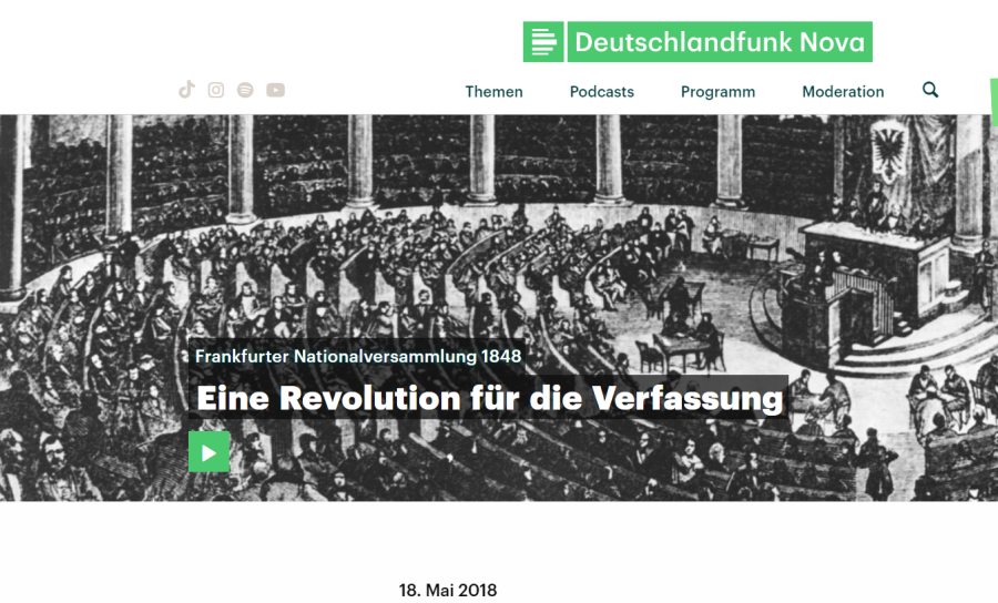 Cover: Frankfurter Nationalversammlung 1848 - Eine Revolution für die Verfassung