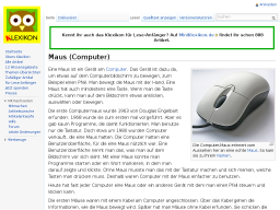 Cover: Klexikon Eintrag Maus (Computer)