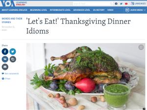 Cover: 'Let's Eat!' Thanksgiving Dinner Idioms
