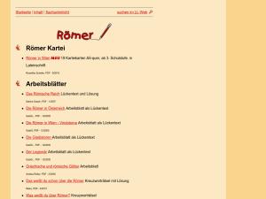 Cover: Die Römer - Sachunterricht in der Volksschule - Arbeitsblätter