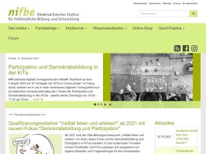 Cover: Niedersächsisches Institut für frühkindliche Bildung und Entwicklung (nifbe)