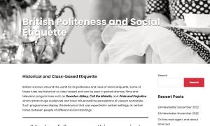 Cover: British Politeness and Social Etiquette