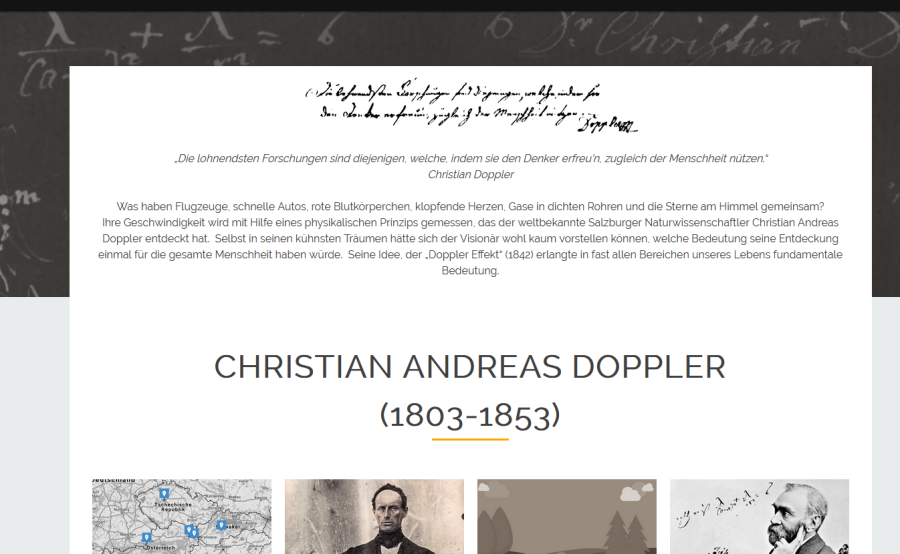 Cover: Christian Doppler Wissensplattform – Leben und Bedeutung von Christian Doppler